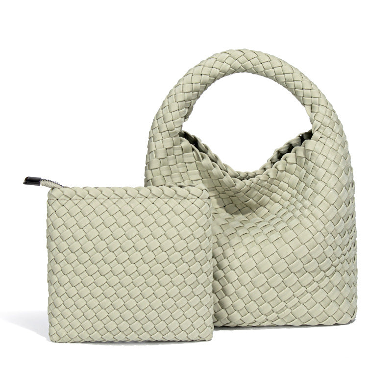 网红同款菜篮子手工编织包包复古手提子母袋时尚休闲单肩斜跨女包