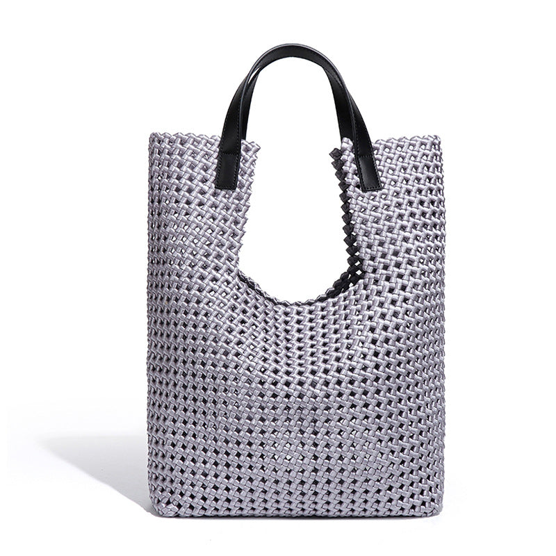 时尚韩版大容量托特包手工编织包风车结子母手提包休闲单肩腋下包
