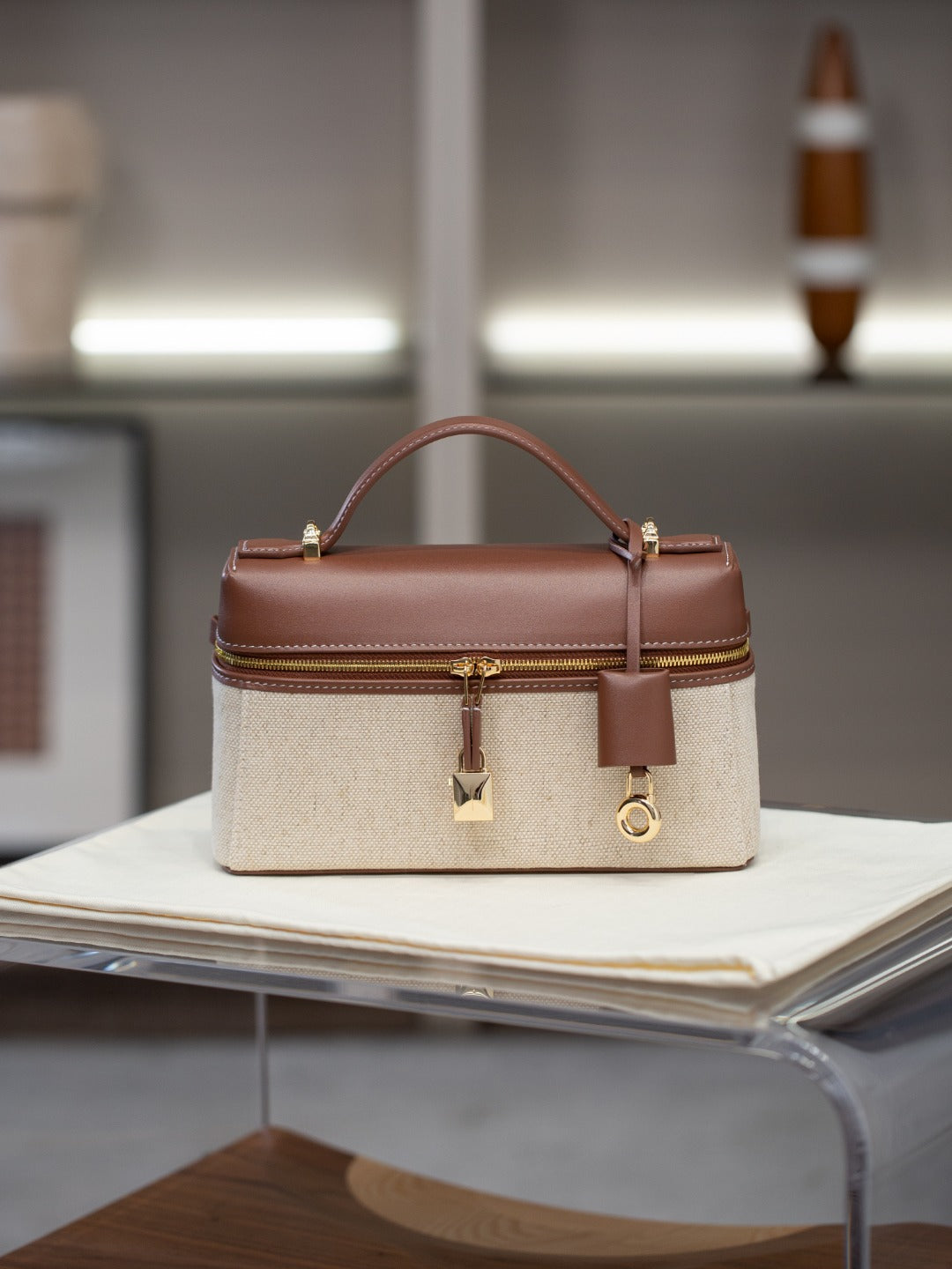 2025夏季款包包百搭牛皮lp饭盒包小众高级感真皮女包跨境斜挎包