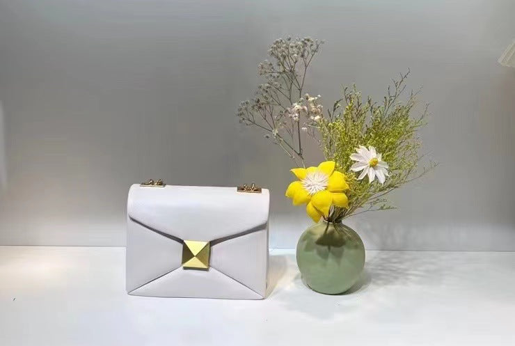 包包女腋下包菱格链条女包小众高级质感柳钉包单肩斜挎包真皮女包