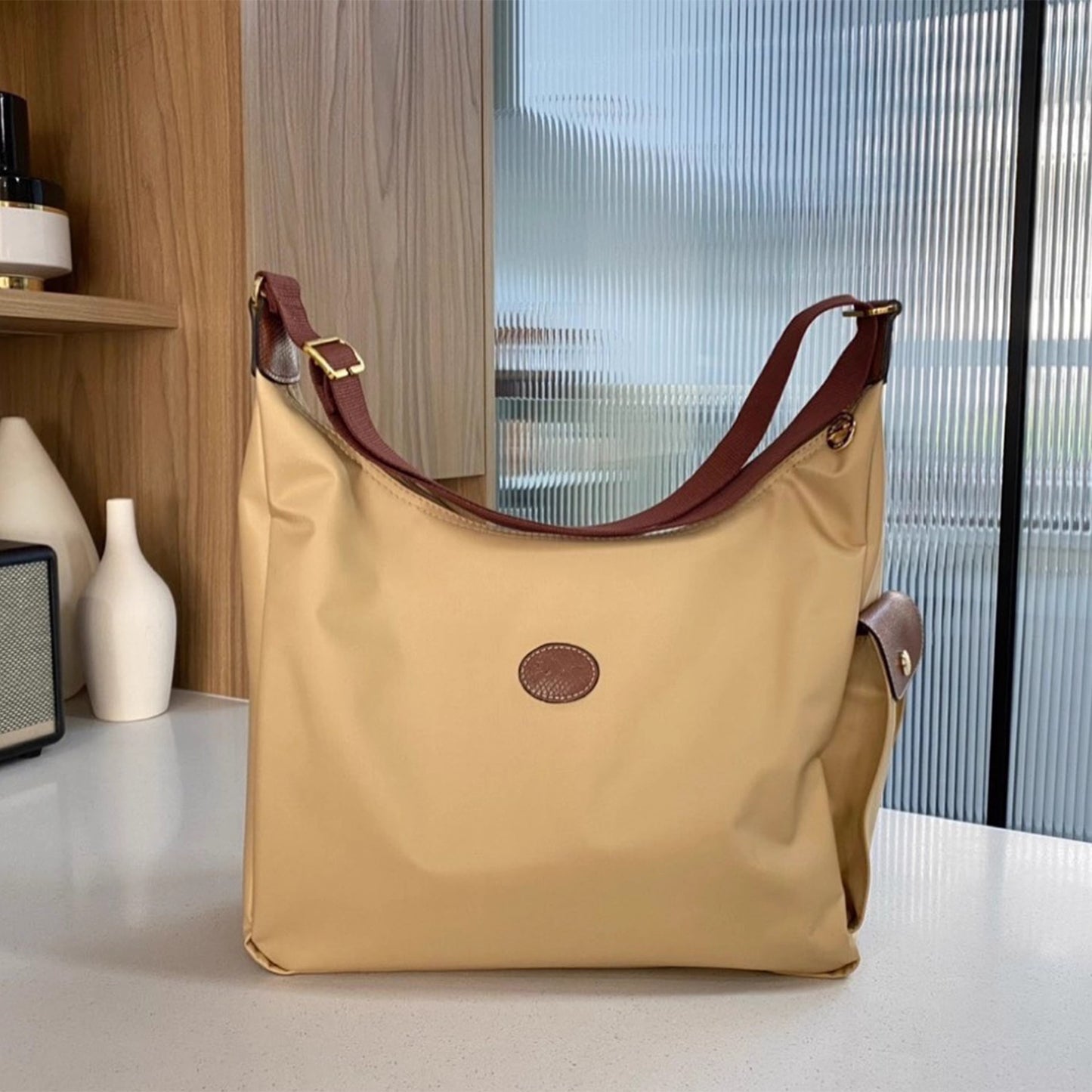 王菲同款包包ins韩版潮流斜跨邮差包大容量单肩手提托特包女代发