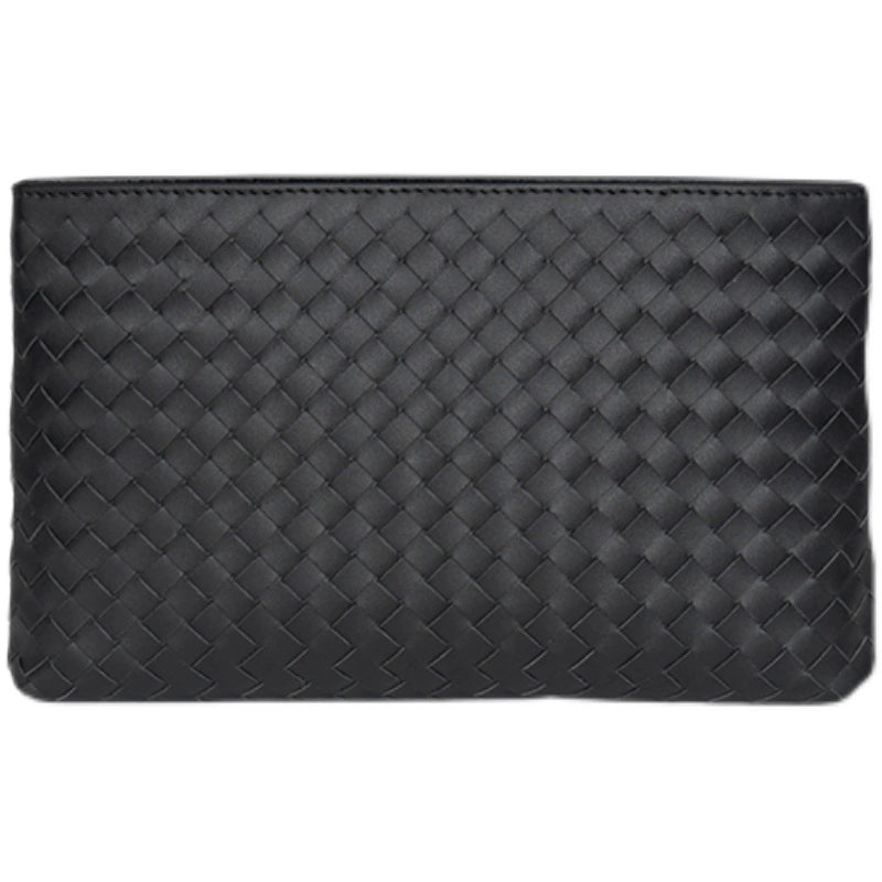 X&BV男包手拿包新款潮流时尚大容量男士包包休闲编织手包男手抓包