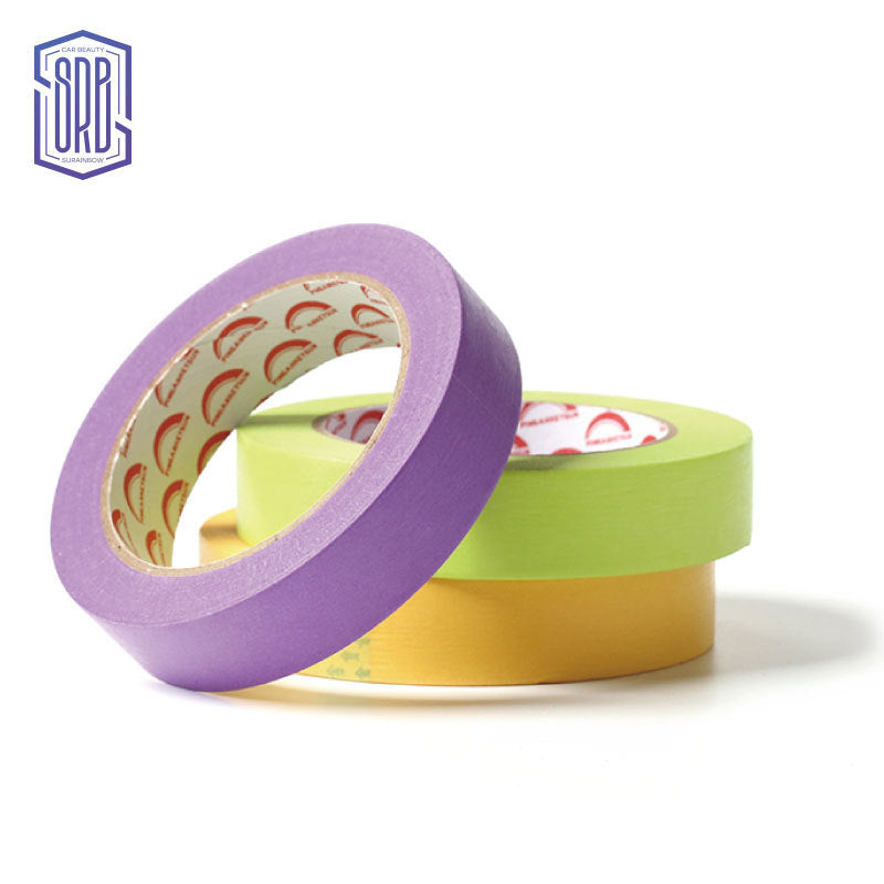 高级美文纸彩色和纹加粘高温和纸汽车喷漆遮蔽装修防护枫叶纸胶带