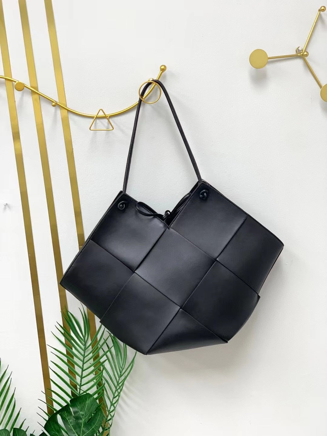 高级感编织大包包女夏季2023新款潮腋下包百搭大容量单肩包托特包