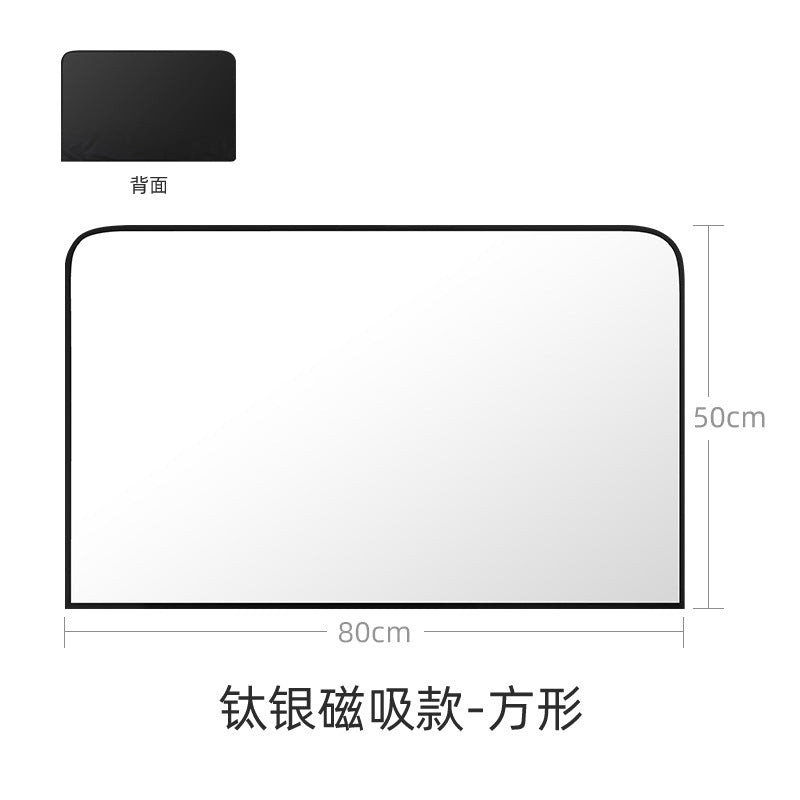 黑胶布汽车磁吸遮阳帘 跨境爆款完全不透光隔热涂层防晒汽车窗帘