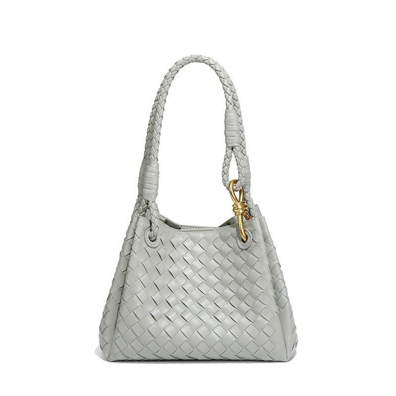 个性复古编织水桶包新款手拎降落伞斜挎女包两件套子母单肩斜跨包