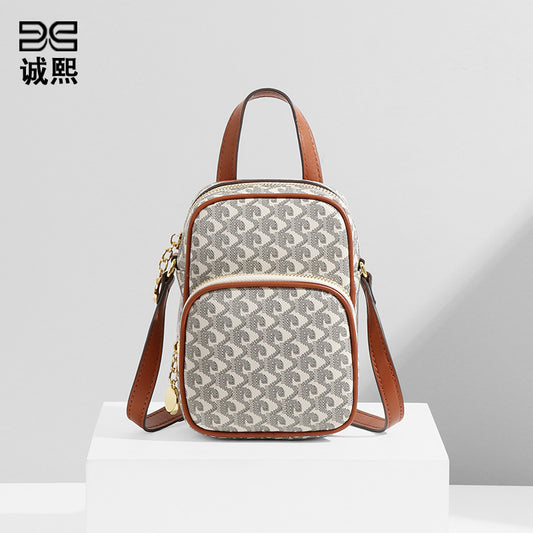 外贸包包女韩版时尚休闲大容量钱包拉链手机包新款狗牙单肩斜挎包