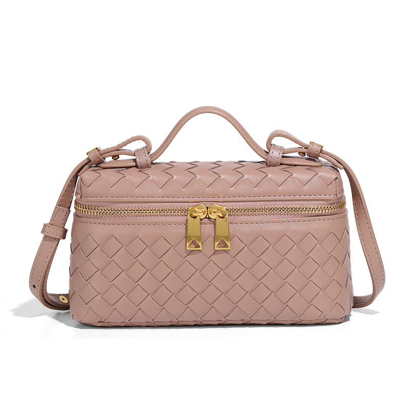 新款手工编织包包时尚饺子手提包高级感龙襄包质感潮流单肩斜挎包