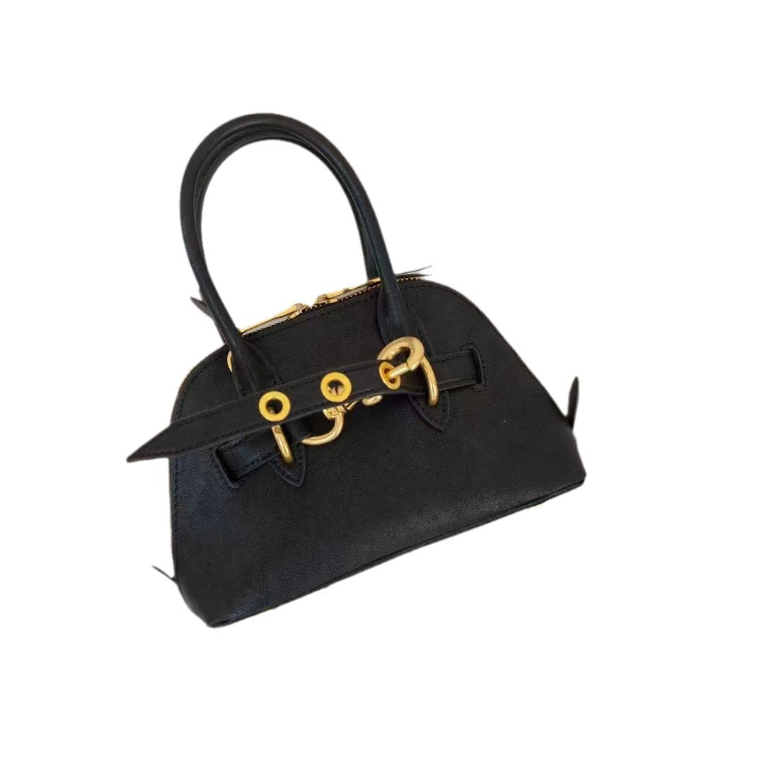 跨境新品爆款保龄球包手提包皮革单肩包百搭时尚托特包魅力女包包