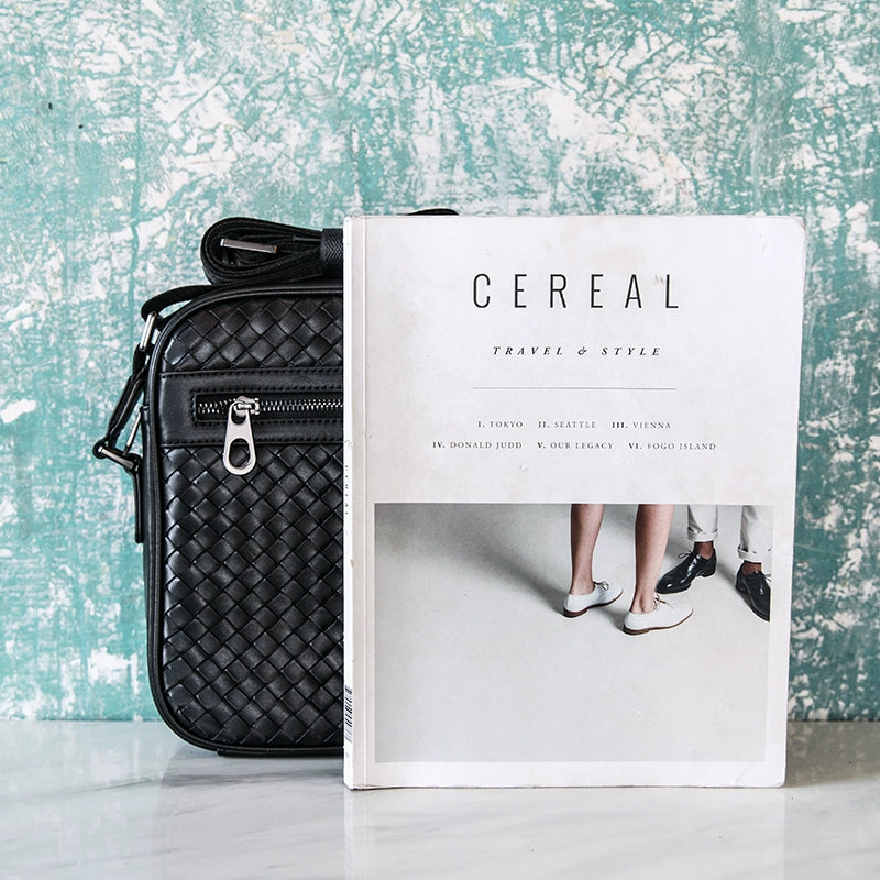 男单肩包真皮软皮小编织男包潮流时尚背包迷你牛皮竖款男士斜挎包