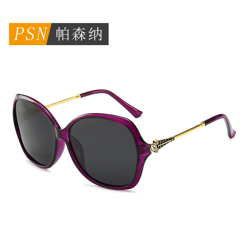 PC全框女士偏光太阳眼镜欧美潮款墨镜 女大框防紫外线遮阳太阳镜