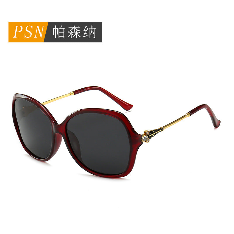 PC全框女士偏光太阳眼镜欧美潮款墨镜 女大框防紫外线遮阳太阳镜
