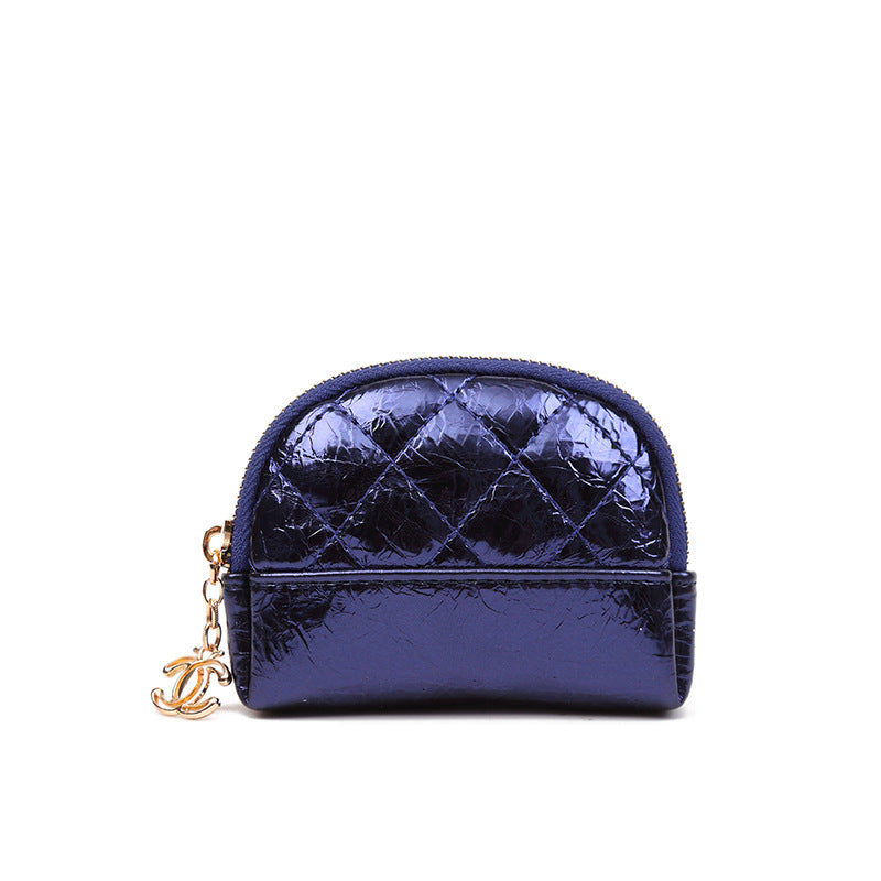 女钱包工厂直销-新款拉链手拿包女士零钱包短款菱格卡包 一件代发