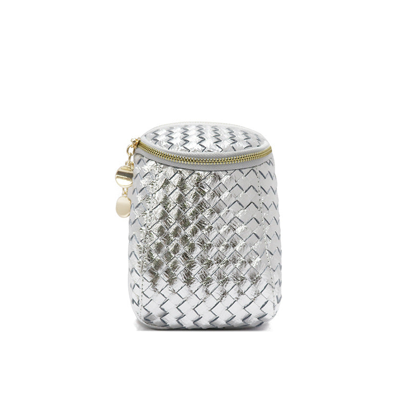 女包批发2025新款韩版单肩斜挎包迷你编织手机包零钱包  一件代发