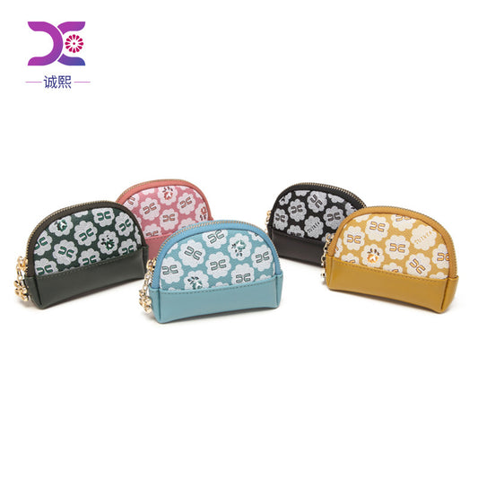 2025新款拉链手拿包欧美女士零钱包女钱包短款印花包包 一件代发