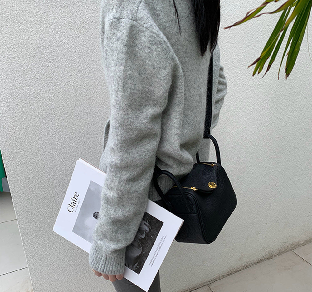 新款togo头层牛皮琳迪包真皮女包枕头包单肩包女士通勤斜挎包小包