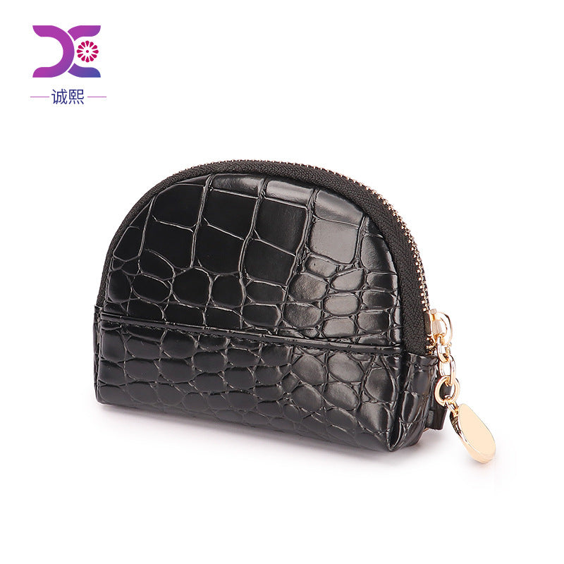 2025新款时尚石头纹手拿包小包包街头零钱包学生迷你贝壳包硬币包