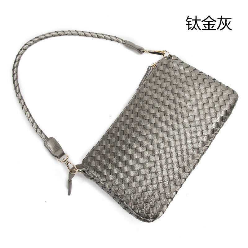工厂直销女包批发 2024新款韩版单肩包编织手提包时尚包包斜跨包