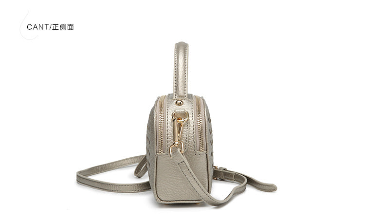 秋冬百搭编织波士顿包单肩手提斜挎2023新款休闲大容量双拉枕头包