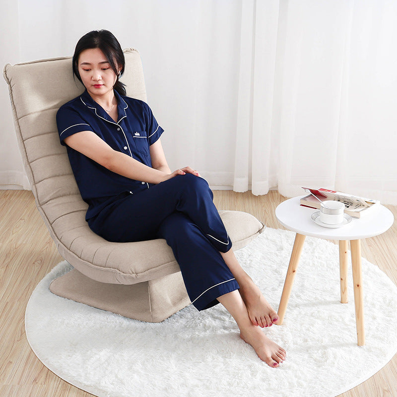 懒人沙发跨境单人可旋转月亮椅简约现代卧室客厅阳台休闲小躺椅