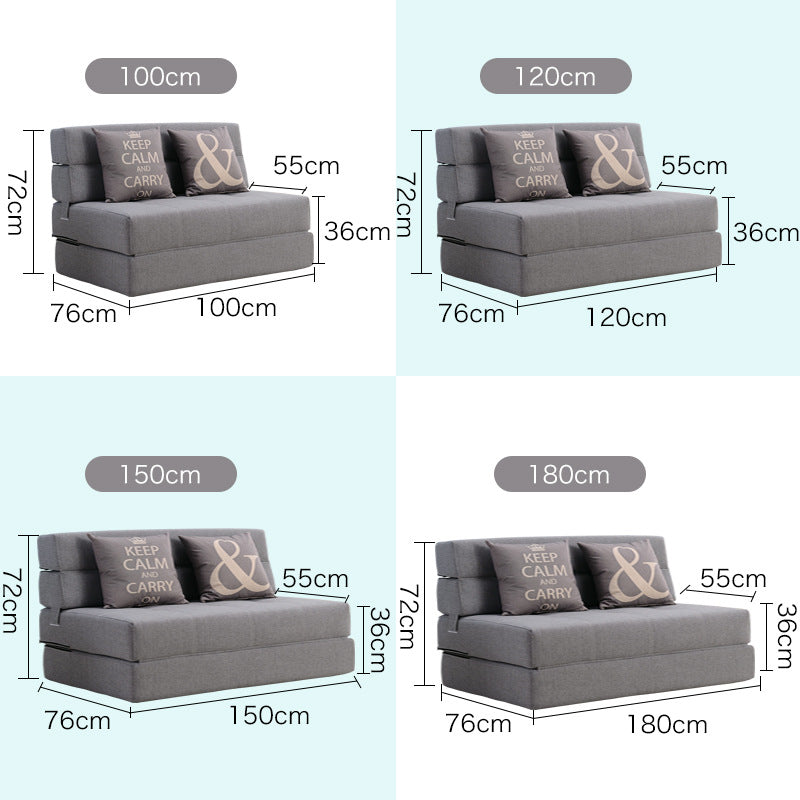 懒人沙发小户型可折叠沙发床简约现代客厅卧室坐卧两用弹簧包床