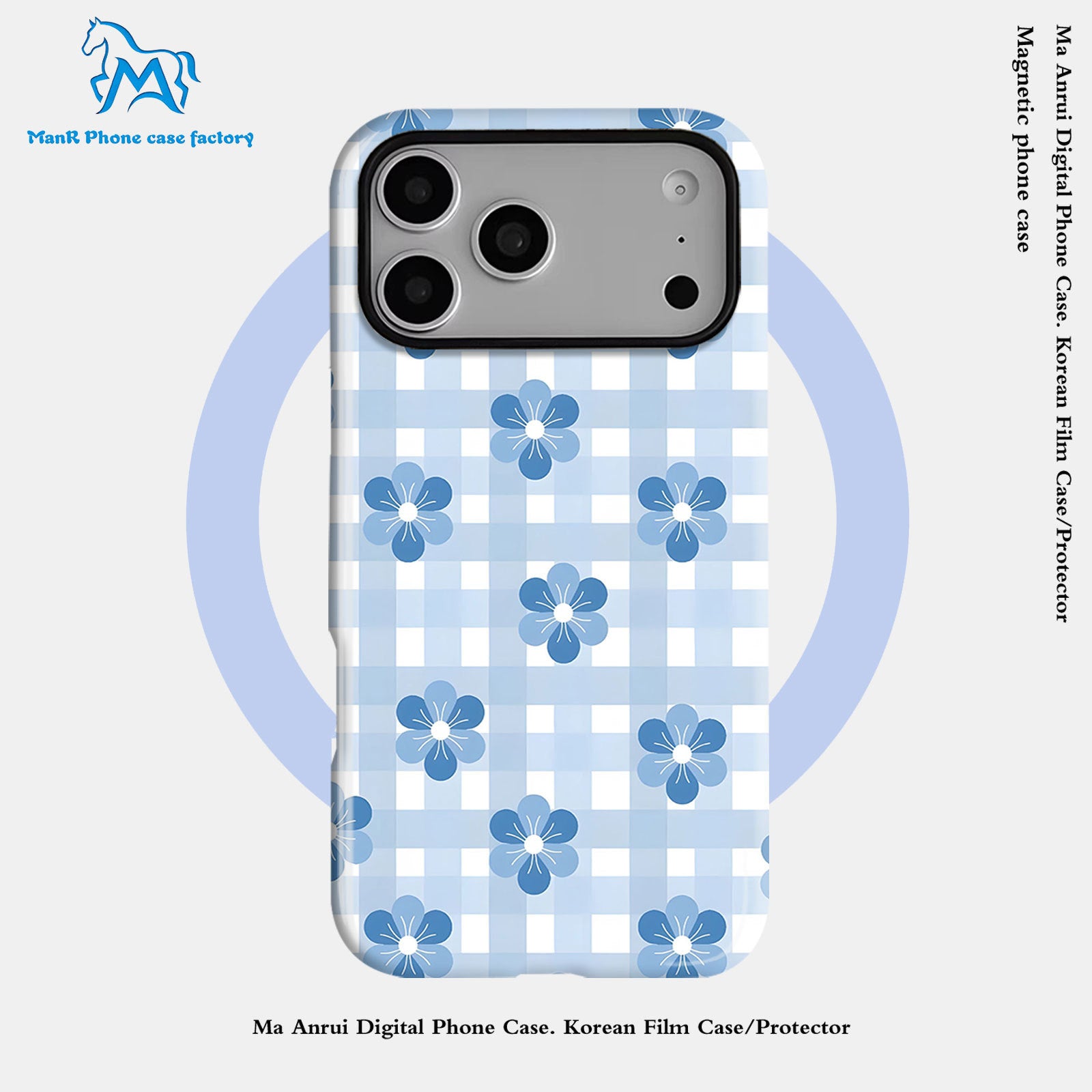 亚马逊跨境格纹图菲林二合一适用苹果17promax手机壳iPhone16三星