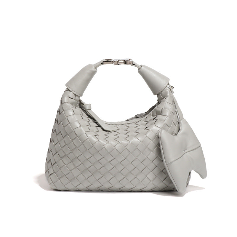 包包女2025新款手工编织包跨境手提饭盒包质感潮流休闲单肩斜跨包