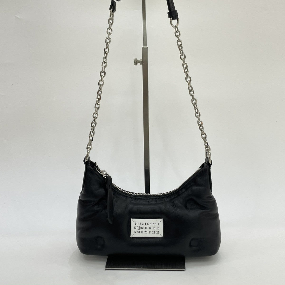 小众设计云朵褶皱羊皮饺子包女春夏新款链条数字女包单肩腋下包