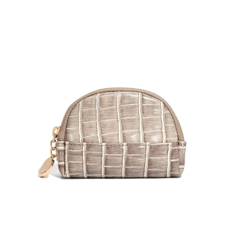 2025新款时尚石头纹手拿包小包包街头零钱包学生迷你贝壳包硬币包