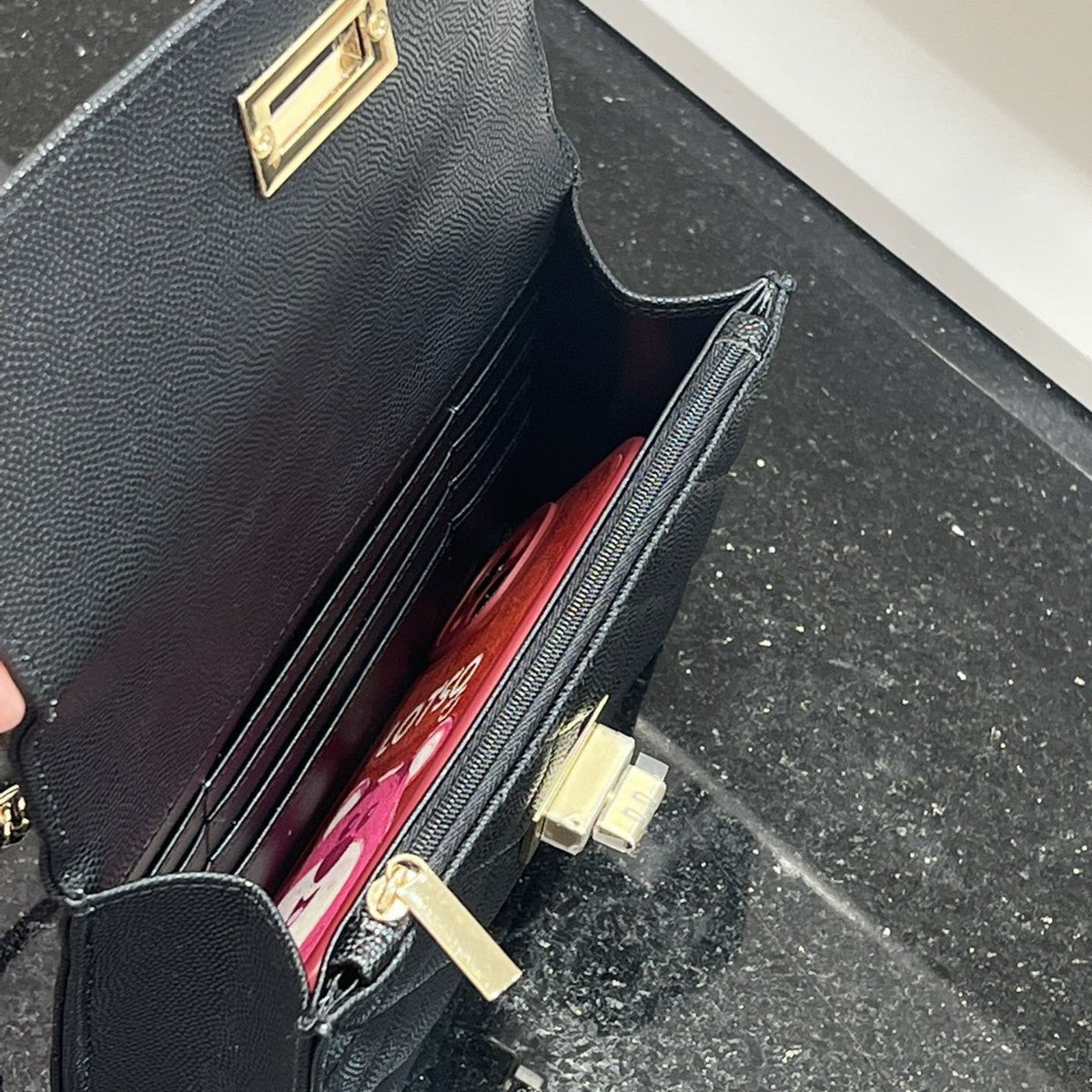 2025C新款真皮小香风鱼子酱菱格双肩背包时尚百搭三用单肩斜挎包