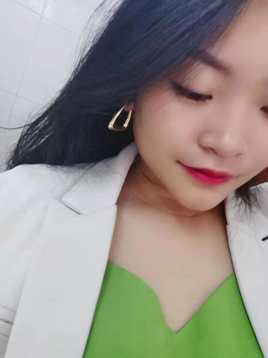 赛家新款几何耳圈重工耳坠简约时尚夸张金属感欧美耳饰U型耳环女