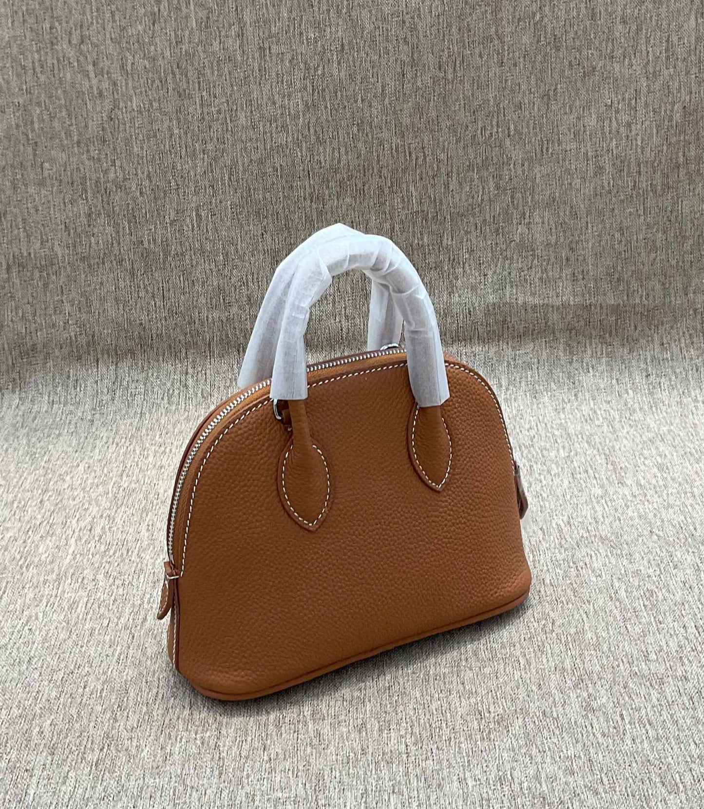 真皮贝壳包女包迷你小包高级感百搭时尚牛羊皮手提斜挎包保龄球包