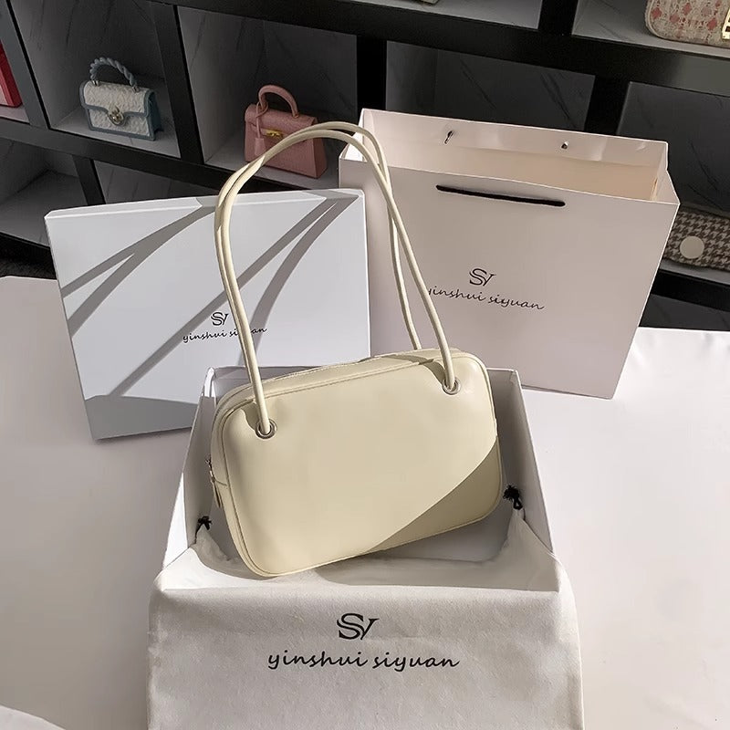 轻便简约邮差包包大容量ins潮酷托特包牛皮大容量单肩包女通勤包