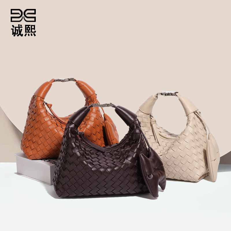 包包女2025新款手工编织包跨境手提饭盒包质感潮流休闲单肩斜跨包