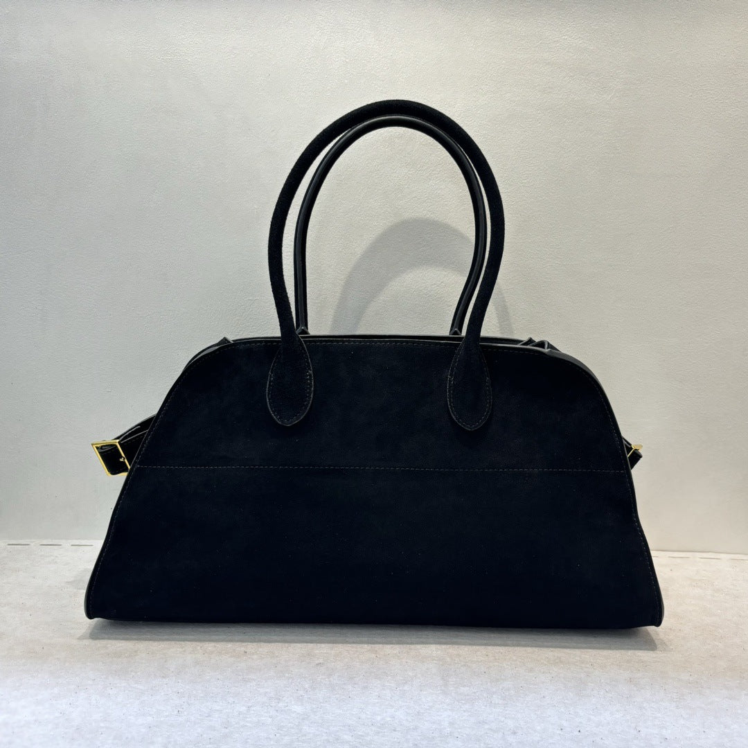 真皮麂皮托特包手提单 肩斜挎女包包新款编织时尚休闲通勤大容量