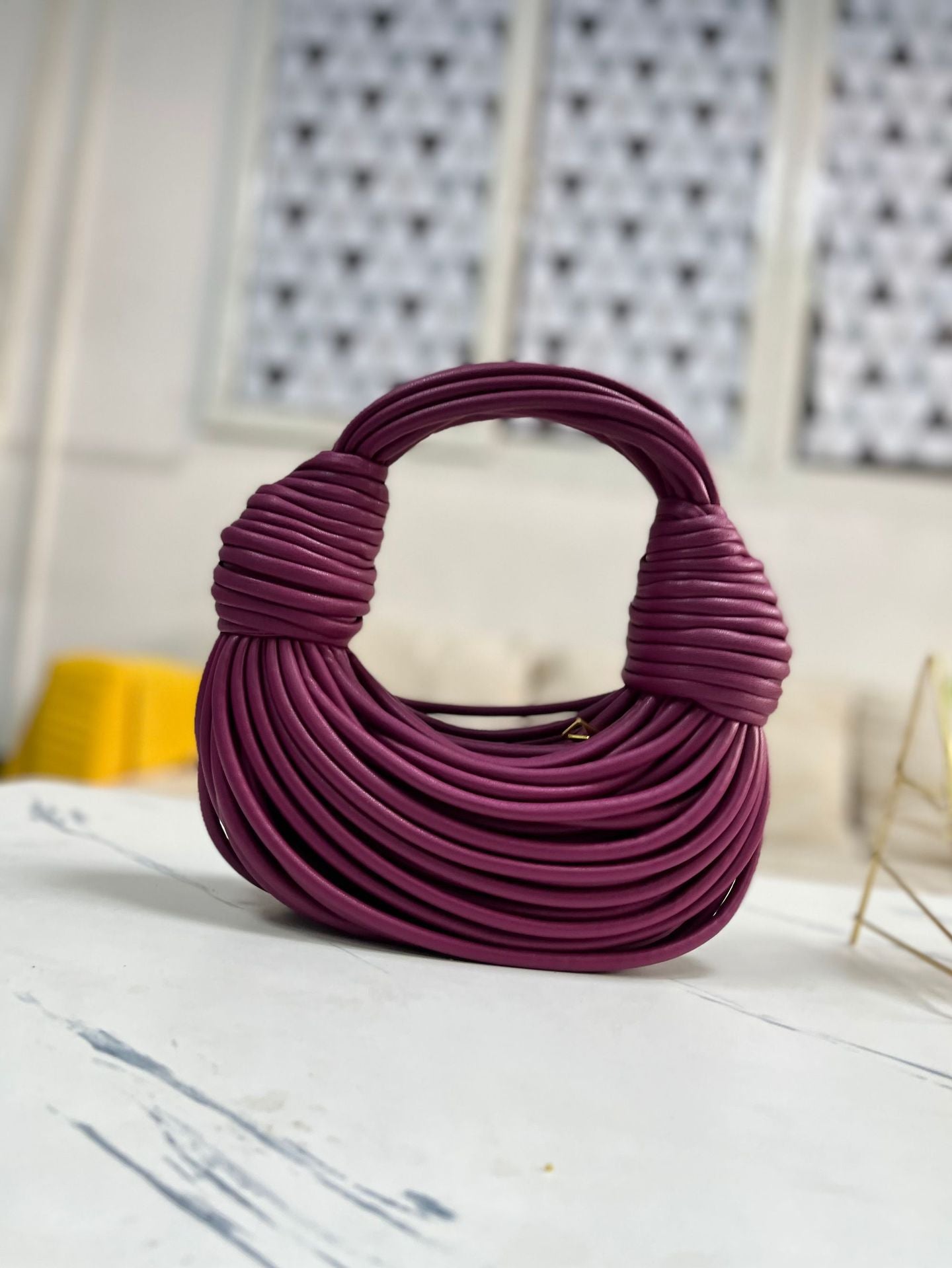 面条包手工编织绳结包小众设计打结拉面包面条包饺子云朵手提手拎