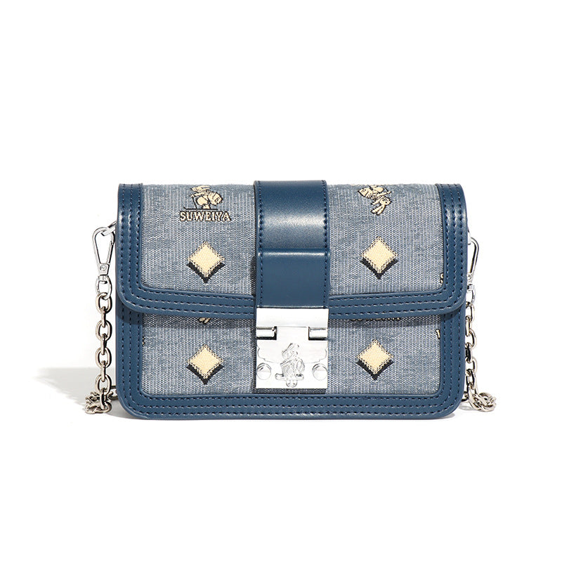 高级感质感简约链条小方包小众时尚新款兔兔兔子斜跨女包厂家直销