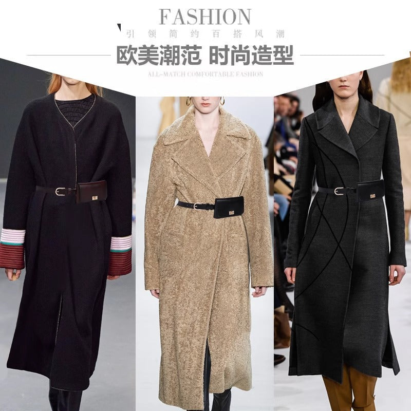 真皮腰带女装饰连衣裙收腰手机腰包夏季百搭配裙子西装细皮带时尚