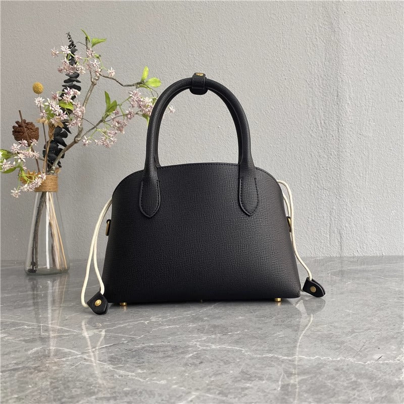 日韩潮包ins真皮手提百搭 手掌纹真皮贝壳包通勤质感包女一件代发