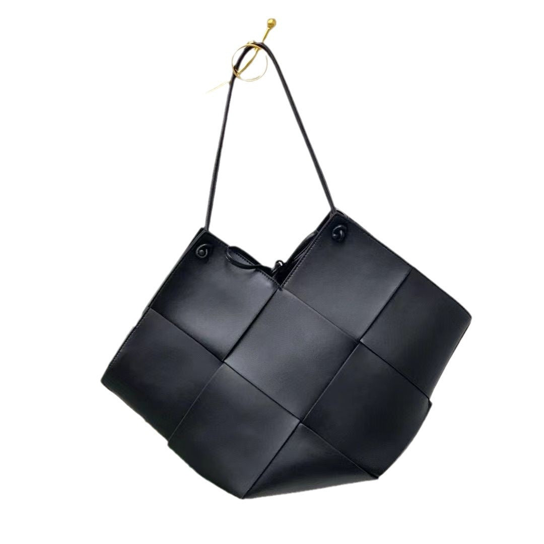 高级感编织大包包女夏季2023新款潮腋下包百搭大容量单肩包托特包