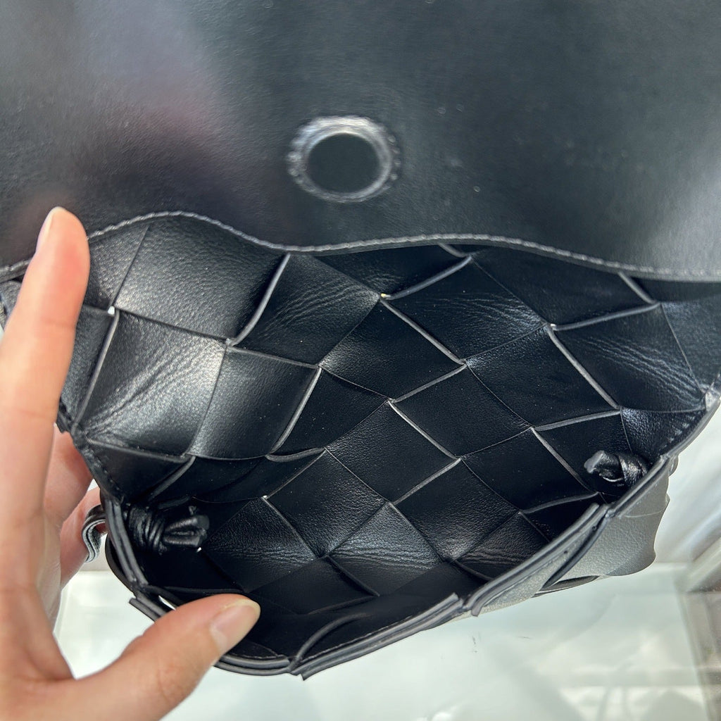 新款潮流真皮手工编织夹子包跨境肩带单肩斜挎厂家直销手机包