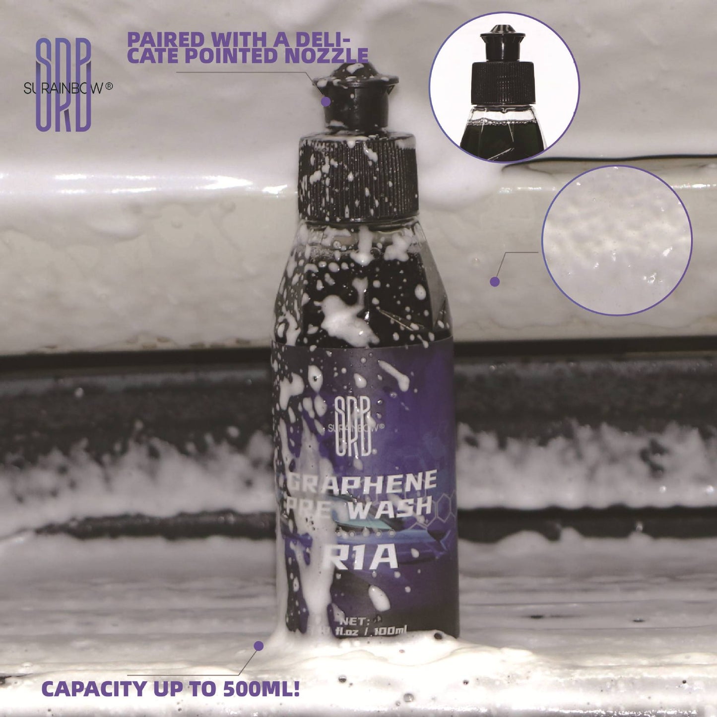 跨境专供汽车预洗液去污渍清洁剂汽车浓缩泡沫清洗剂免擦精洗