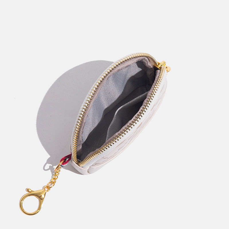 2025夏季新款小清新印花钥匙扣小巧玲笼百搭零钱包卡包女厂家直销