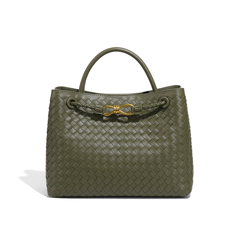 复古大容量包包女手工编织包包通勤百搭手提包时尚休闲单肩斜挎包