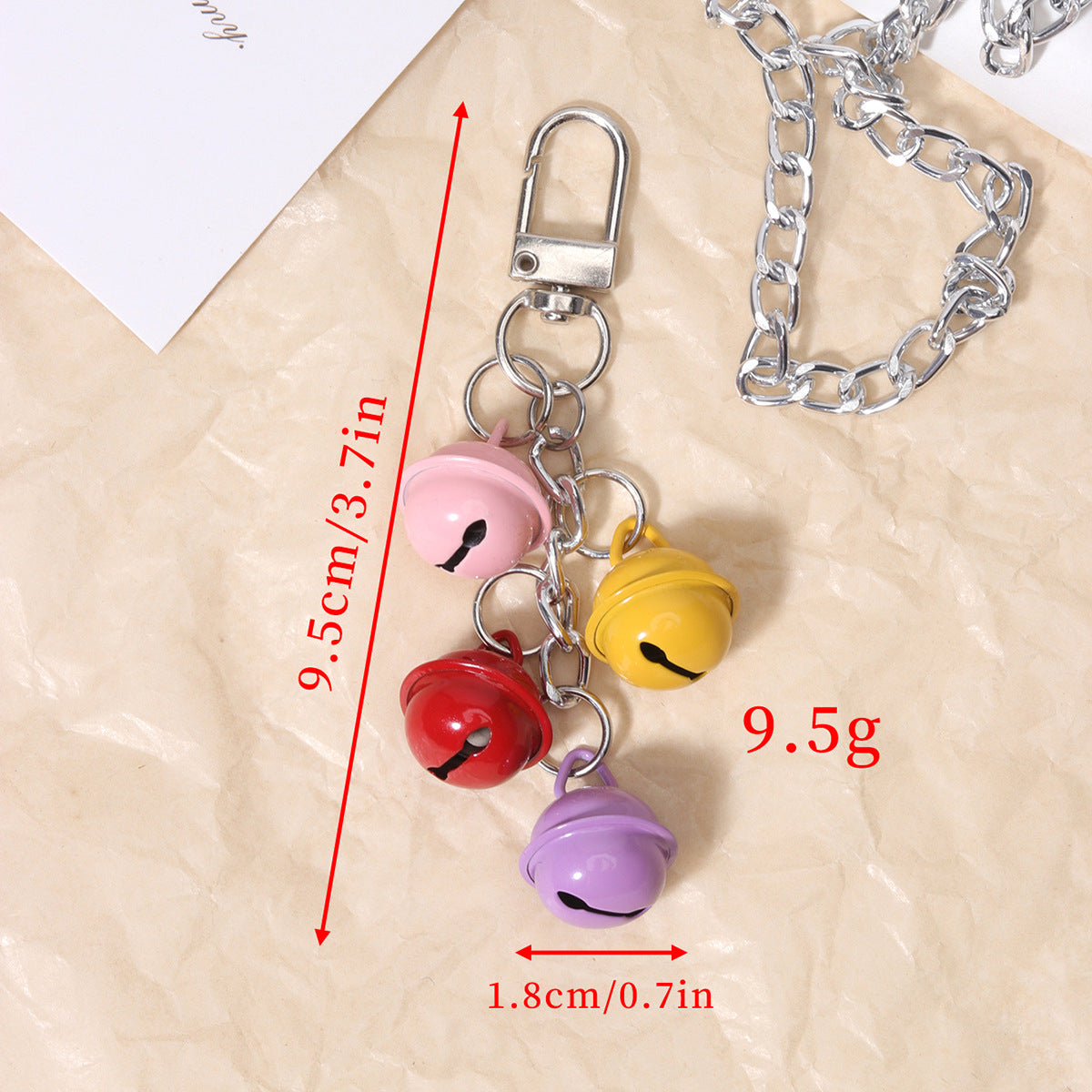 厂家直供合金铃铛链条挂件万圣节骷髅头包挂杯饰礼品挂件可混批