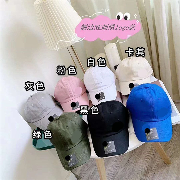2025夏季新款多色侧标勾勾棒球帽男女成人透气运动鸭舌帽遮阳帽