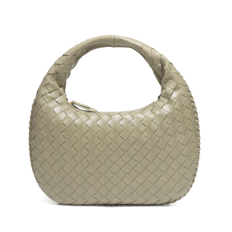 包包女2025新款编织包欧美复古菜篮子腋下包手提单肩手拎包 外贸