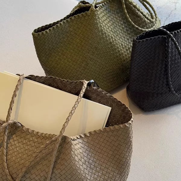 小众设计师品牌包包2025慵懒风手工编织托特包女大容量购物袋潮