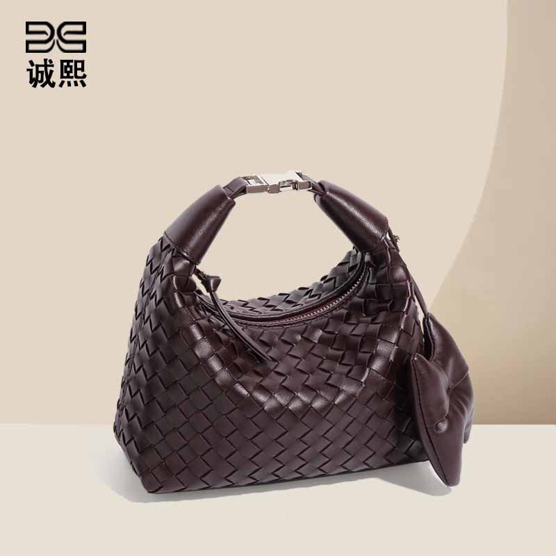 包包女2025新款手工编织包跨境手提饭盒包质感潮流休闲单肩斜跨包