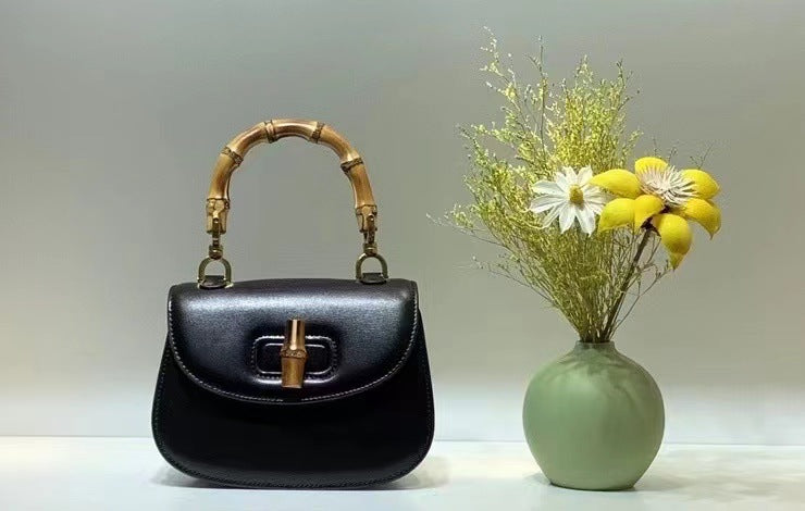 包包女夏季2022新款小众设计竹节包马鞍包单肩斜挎手提包优雅